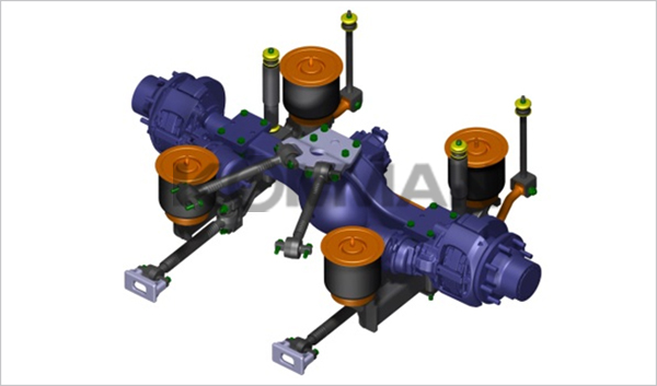 后空气悬架系统-轻型均衡梁结构