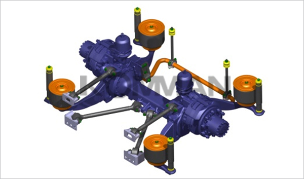 后空气悬架系统-门式桥结构
