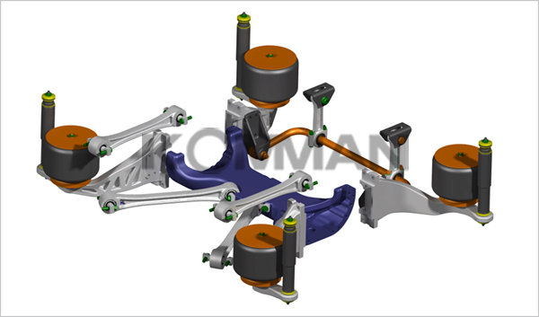 一级踏步公交车铝合金后悬架升级平台(10m～12m)